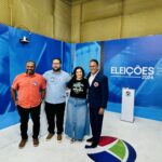 Imagem do dia: Fred Campos foge do debate entre os candidatos a prefeito de Paço do Lumiar